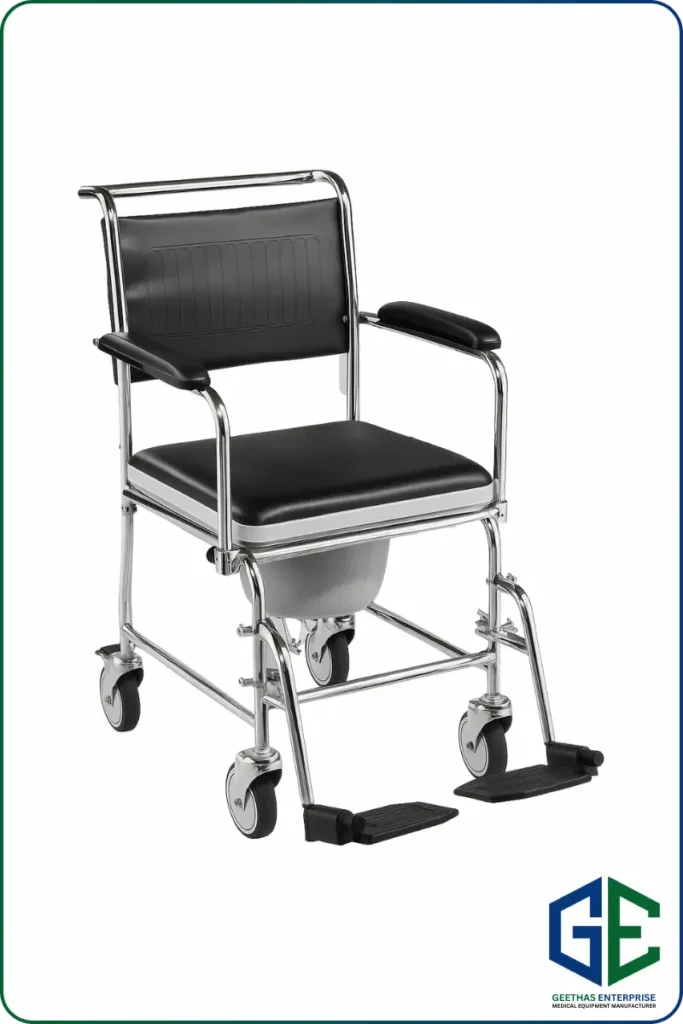 Commode Chair With Wheels