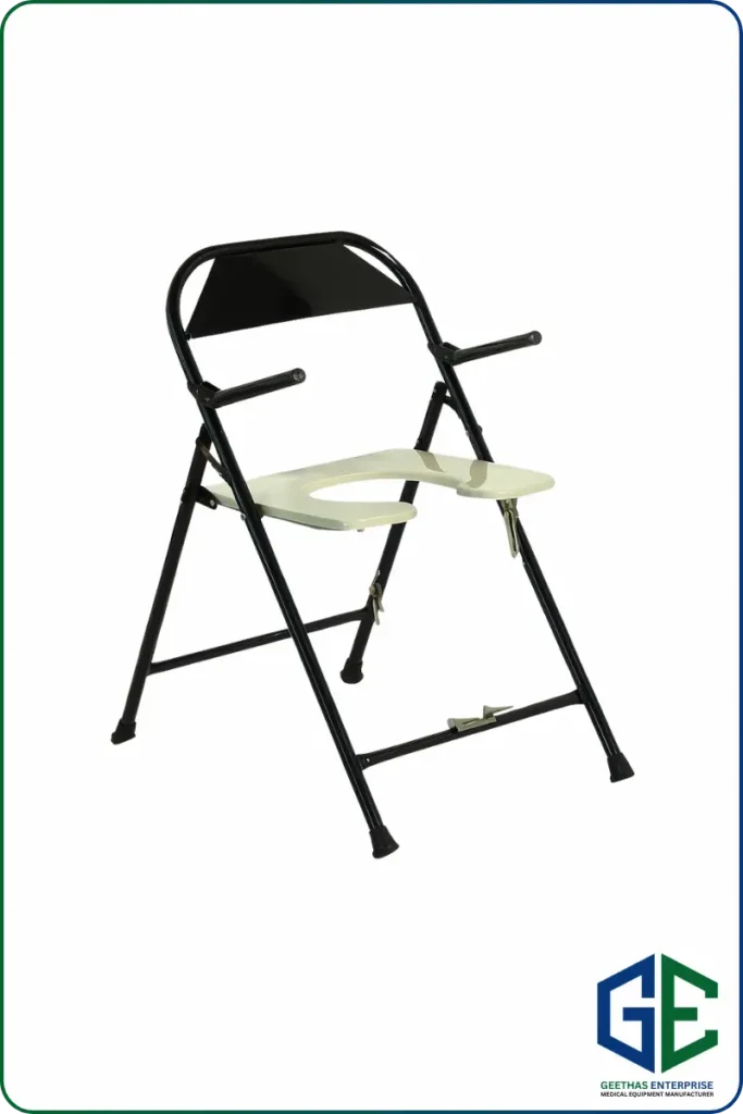 Folding Commode Chair With Handle